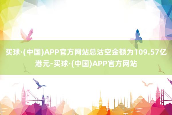 买球·(中国)APP官方网站总沽空金额为109.57亿港元-买球·(中国)APP官方网站
