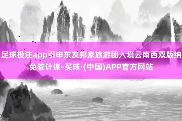 足球投注app引申东友邦家旅游团入境云南西双版纳免签计谋-买球·(中国)APP官方网站