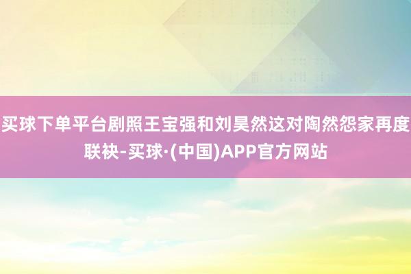 买球下单平台剧照王宝强和刘昊然这对陶然怨家再度联袂-买球·(中国)APP官方网站