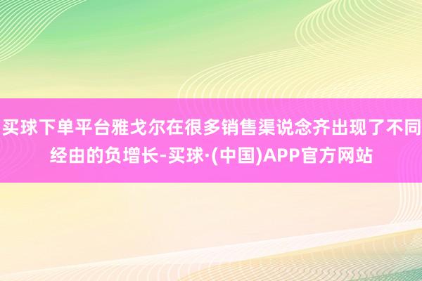 买球下单平台雅戈尔在很多销售渠说念齐出现了不同经由的负增长-买球·(中国)APP官方网站