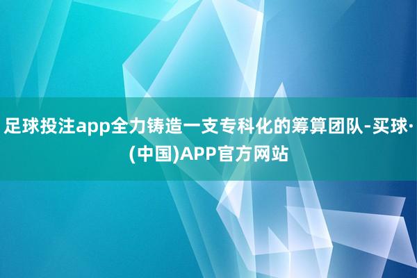 足球投注app全力铸造一支专科化的筹算团队-买球·(中国)APP官方网站