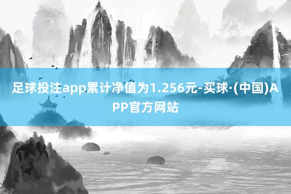 足球投注app累计净值为1.256元-买球·(中国)APP官方网站