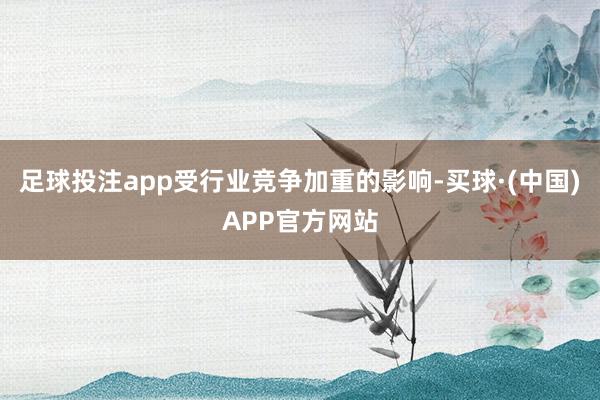 足球投注app受行业竞争加重的影响-买球·(中国)APP官方网站