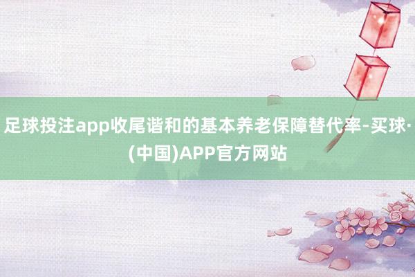 足球投注app收尾谐和的基本养老保障替代率-买球·(中国)APP官方网站