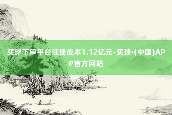 买球下单平台注册成本1.12亿元-买球·(中国)APP官方网站