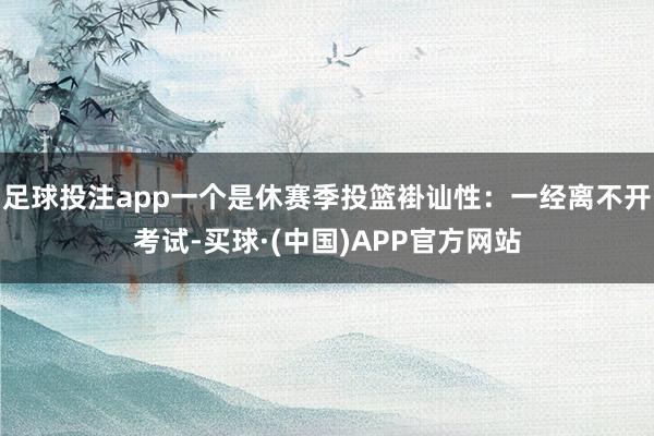 足球投注app一个是休赛季投篮褂讪性:一经离不开考试-买球·(中国)APP官方网站