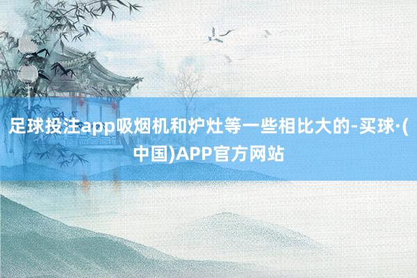 足球投注app吸烟机和炉灶等一些相比大的-买球·(中国)APP官方网站