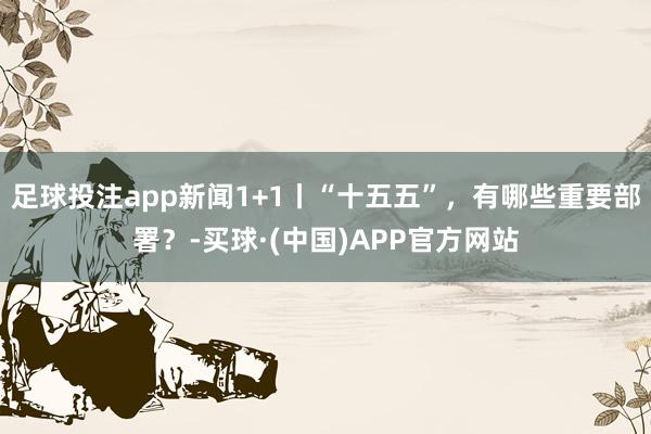 足球投注app新闻1+1丨“十五五”，有哪些重要部署？-买球·(中国)APP官方网站
