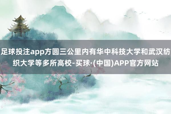足球投注app方圆三公里内有华中科技大学和武汉纺织大学等多所高校-买球·(中国)APP官方网站