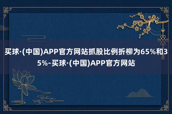 买球·(中国)APP官方网站抓股比例折柳为65%和35%-买球·(中国)APP官方网站