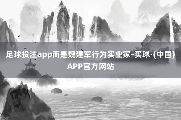 足球投注app而是魏建军行为实业家-买球·(中国)APP官方网站
